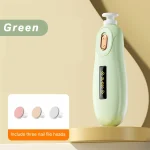 Coupeongles électrique automatique bébé antiéclaboussures polissage 360° moteur silencieux sans rayures pour bébé vert MAANGE 480221