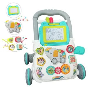 Trotteur musical apprentissage de la marche avec planche à dessin pour bébé 13 ans jouet éducatif interactif sécuritaire pour toutpetits