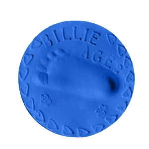 Moulage empreinte pied bébé impression souvenir enfant moulage silicone doux design coeur souvenir naissance cadeau prénatal bleu