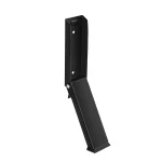 Support mural pivotant en métal noir fixe au mur design moderne ajustable usage domestique ou professionnel optimisation de l&rsquo;espace