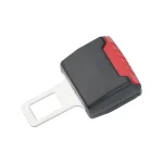 Clip extendeur ceinture de sécurité voiture bébé système verrouillage sécurisé matériel plastique métal couleur noire rouge compacte portable durable sécurité bébé