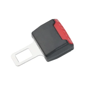 Clip extendeur ceinture de sécurité voiture bébé système verrouillage sécurisé matériel plastique métal couleur noire rouge compacte portable durable sécurité bébé