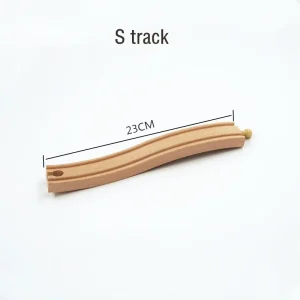 Bricolage enfants en bois Train Rail piste accessoires jouet croix voie ferrée jouets compatibles toutes les rails pour enfants garçons et filles cadeaux – P