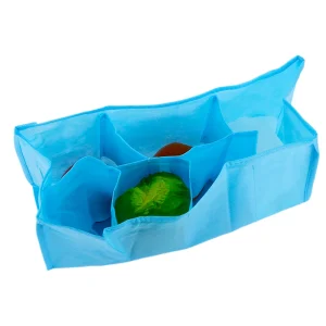 Séparateur à langer portable pour bébé sac de rangement intérieur compartiments multiples polyester bleu clair facile à transporter rangement pratique