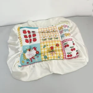 Boîte de rangement en forme de berceau pour bébé mignon lit de poupée conteneur de rangement en PP accessoire de meuble Colorful Sleep Mat
