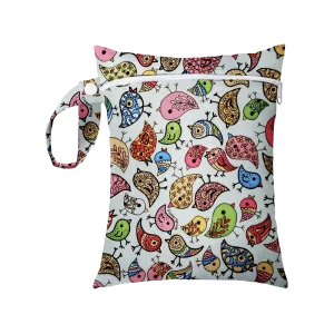 Sac à couches pour bébé imperméable réutilisable poche PUL voyage style Clodo 25x20cm安全便携婴儿尿布包