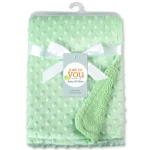 Couverture bébé douce polaire just to you Baby Of Mine texture bulles en relief vert pastel 03 ans poussette sac de nuit swaddling