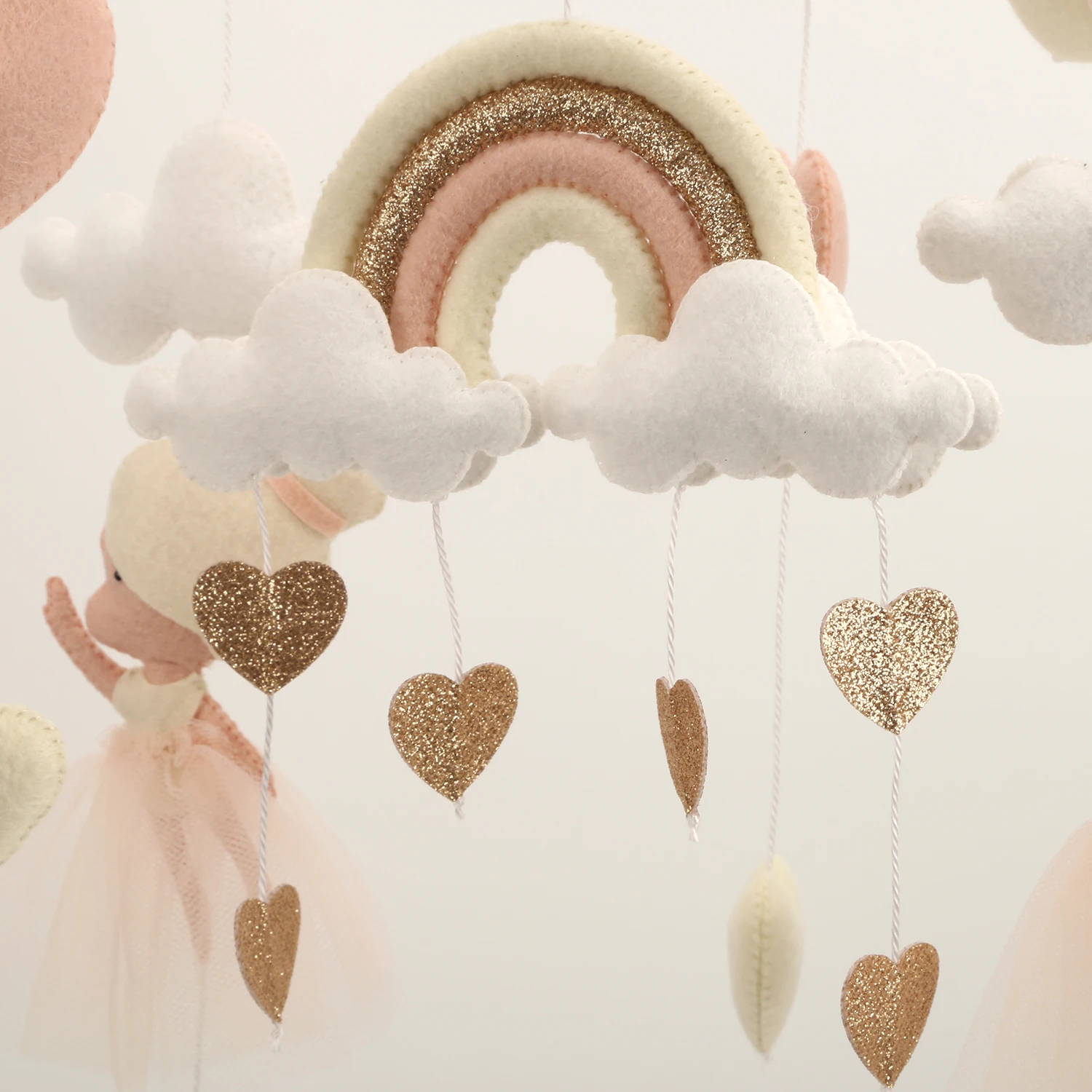 Mobile bébé princesse ballerine décoration chambre nurserie accessoires bébé fille nouveauné cadeau naissance