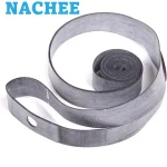 Ruban réparation chambre à air pneu bicyclette 21 pouces x 22mm étanche pratique en caoutchouc butyle NACHEE accessoire réparation pneu moto style fonctionnel couleur gris foncé