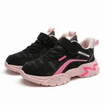 Chaussures enfants décontracté sportives antidérapant baskets semelle souple rose noire Black Pink