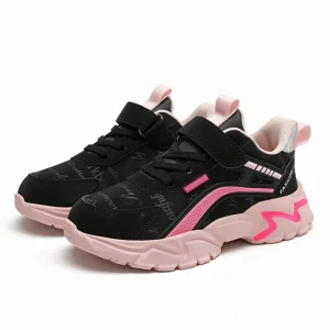 Chaussures enfants décontracté sportives antidérapant baskets semelle souple rose noire Black Pink Chaussures enfants décontracté sportives antidérapant baskets semelle souple rose noire Black Pink