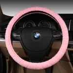 Couvrevolant voiture peluche universel doux respirant nontoxique hiver bébé voiture accessoire intérieur