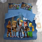 Jeu Roblox Thème Parure de Lit Élégante pour Enfant Adolescent Literie Créative Polyester 100% neuve