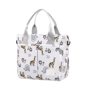 Sac à langer imprimé moderne sac de maman avec poches design animaux matière polyester grande capacité idéal pour sorties bébé