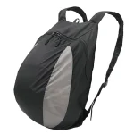 Sac à dos pliable nylon antipollution portage outdoor sport gym randonnée commute urbaine style moderne élégant noir gris compact facile rangement
