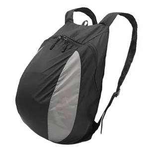 Sac à dos pliable nylon antipollution portage outdoor sport gym randonnée commute urbaine style moderne élégant noir gris compact facile rangement
