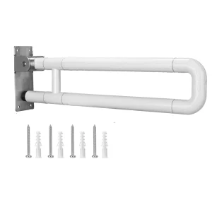 Barre d’appui de sécurité salle de bain support mural douche poignée antiglisse sécurité bébé aidant handicapé fixations murales design moderne blanc 600mm Barre d’appui de sécurité salle de bain support mural douche poignée antiglisse sécurité bébé aidant handicapé fixations murales design moderne blanc 600mm