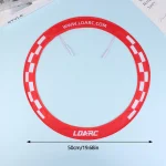 Cerceau lumineux rouge LDARC pour décoration événement fête jardin et intérieur 50cm tissu léger design moderne facile à utiliser idéal pour animations