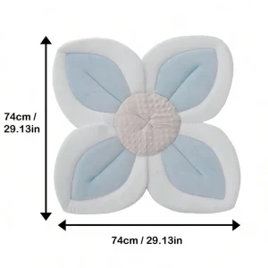 Coussin décoratif en forme de fleur pour chambre bébé doux et confortable design floral 74 cm x 74 cm peluche et maille respirante idéal pour canapé ou lit Coussin décoratif en forme de fleur pour chambre bébé doux et confortable design floral 74 cm x 74 cm peluche et maille respirante idéal pour canapé ou lit