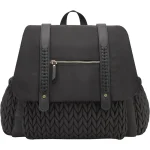 Sac à dos bébé sac à couches Organizer grande capacité poche isolée matelas à langer poussette accessoire maternité sac polyester tressé fermeture éclair dos sac