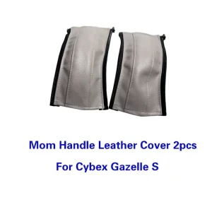 Housse de protection cuir pour poignée poussette CYBEX Gazelle S 2 pièces style mum gris élégant confort durable accessoires bébé premium Housse de protection cuir pour poignée poussette CYBEX Gazelle S 2 pièces style mum gris élégant confort durable accessoires bébé premium