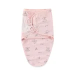 Couverture d’emmaillotage hiver bébé douce et chaude anticoup de pied swaddle bébé 03 mois literie confortable style mignon pratique et sécurisé
