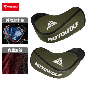 Housse de selle moto Motowolf imperméable doublée Army Green confort hiver protection style sportif qualité premium