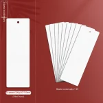 Marquepages en papier vierge blanc 25 pièces Bookmark personnalisable Fournitures de bureau Accessoire lecture Design minimaliste Écriture Dessin Organisation Polyvalence Pratique Élégance