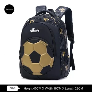 Sac à dos Silbaby pour garçon style sportif motif foot idéal école et voyage Sac à dos Silbaby pour garçon style sportif motif foot idéal école et voyage