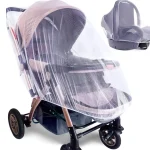 Couverture antimoustiques intégrale pour poussette respirante durable protection contre les insectes maille antipoussière transparente style moderne bébé