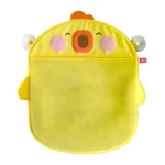 Organisateur de bain en maille pour bébé sac de rangement en filet à séchage rapide design mignon en canard jaune accessoire bébé salle de bain