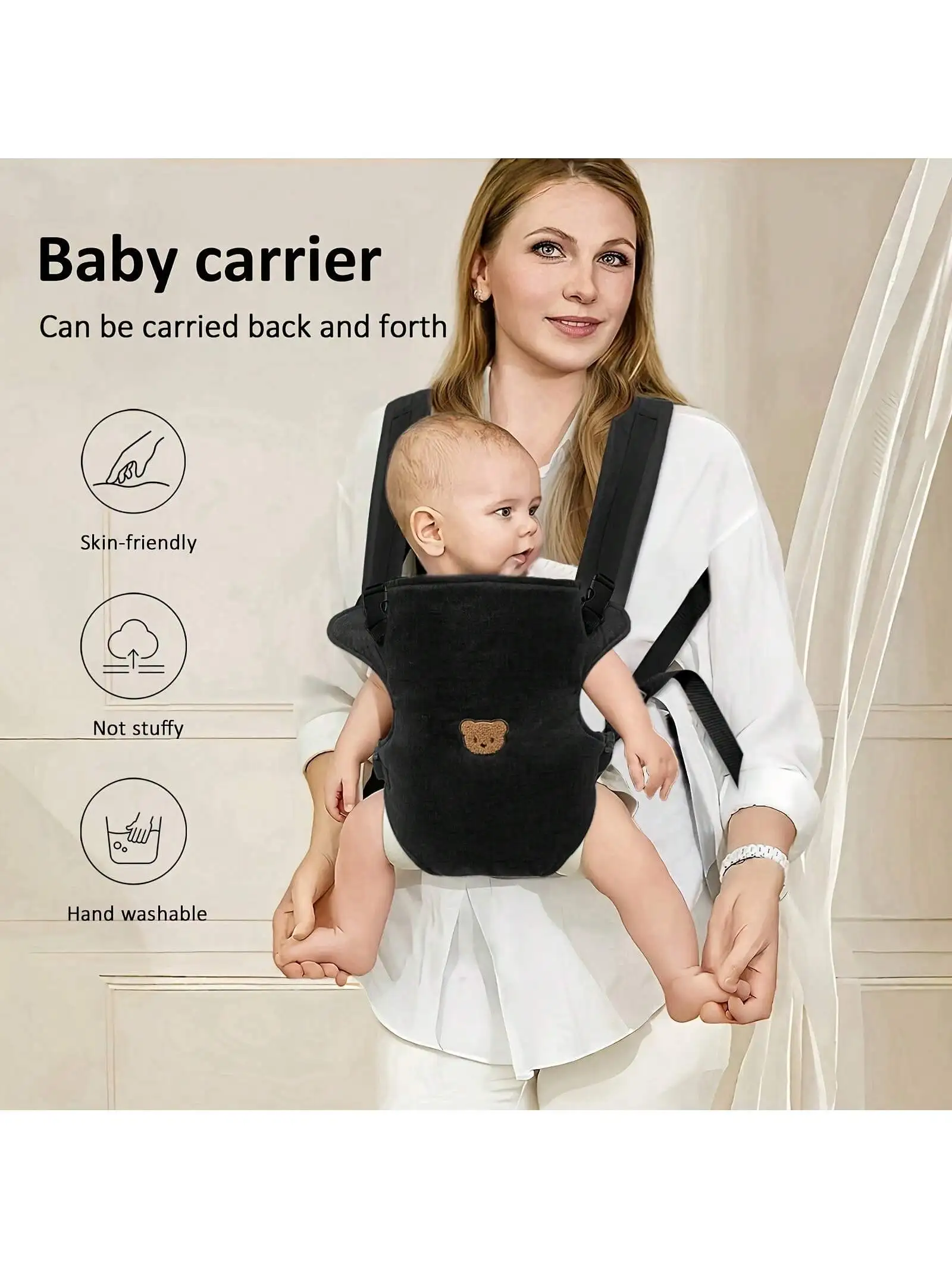 Portebébé 4 en 1 multifonctionnel confortable et sécuritaire idéal pour les voyages et le quotidien