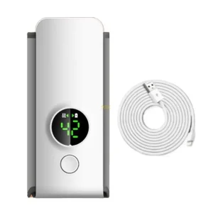 Chauffebiberon portable alimentation bébé origine CN sans fil design moderne matériau plastique silicone LCD écran vert USB recharge fonctionnalités essentielles usage quotidien parents voyage