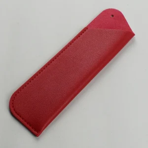 Étui de protection portable en cuir PU trousse à crayons et stylos organiseur élégant et sécuritaire pour bébés et enfants rouge