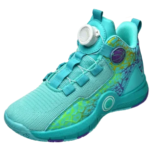 Chaussures de basketball enfants confortables design sportif moderne 2024 ice blue performance jeunes athlètes baskets légères innovation lacets rapide