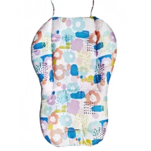 Coussin haute chaise bébé tapis rehausseur siège coton doux design floral machine washable portable