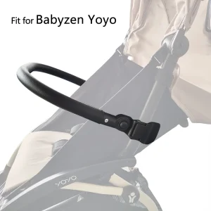 Barre parechocs Babyzen Yoyo accessoire de poussette en cuir PU guidon ergonomique sécurité bébé poussette Babyzen design moderne