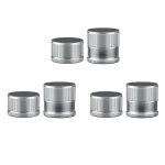 Ensemble 6 capuchons métalliques antivibration protecteurs meubles argent électronique rangement domicile esthétique qualité