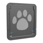 Porte animaux de compagnie porte chat chien extérieure écran magnétique verrouillable accès libre jardin moderne installation facile  noir