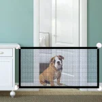 Barrière pour animaux domestiques en maille nylon sécurité intérieur extérieur coffrefort pour chiens boîtier de sécurité fournitures pour animaux de compagnie barrière antiaccès