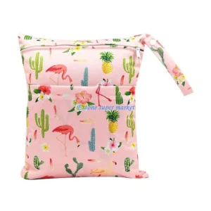 Sac à couches bébé imprimé dessin animé 090B main imperméable fermeture éclair poussette transport ostrich Sac à couches bébé imprimé dessin animé 090B main imperméable fermeture éclair poussette transport ostrich