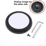 Ensemble de 4 roues de remplacement en caoutchouc naturel pour poussette Babyzen YOYO YOYA compatible Yu Yu Kit complet avec 2 roues avant et 2 roues arrière durable et antidérapant