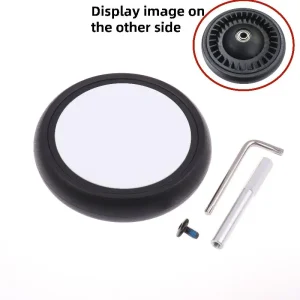 Ensemble de 4 roues de remplacement en caoutchouc naturel pour poussette Babyzen YOYO YOYA compatible Yu Yu Kit complet avec 2 roues avant et 2 roues arrière durable et antidérapant