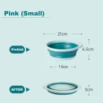 Lavabo pliable pour bébé lavabo portable en silicone rangement suspendu baignoire à linge pour les pieds et les fesses accessoire de cuisine bleu clair