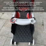 Rehausseur de reposepieds universel pour poussette confort bébé système d&rsquo;attache ajustable extension de siège matelassé moderne facile d&rsquo;entretien