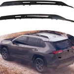Barres de toit voiture Toyota RAV4 Adventure 20192024 noir mat accessoires toit robustes design moderne fixation facile transport encombrants