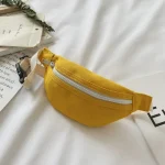 Sac enfant waist bag fanny pack jaune canvas minimaliste modern design kids fille garçon USAGE quotidien sorties casual