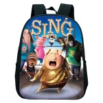 Sac à dos enfant Sing écoliers sacs à dos animaux design enfantin personnages Sing idéal pour les enfants usage quotidien école loisirs sécurité renforcée qualité premium