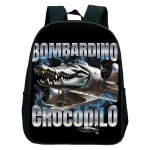 Sac à dos enfant animaux Bookbag crocodile style dessin animé pratique écolière garçons filles maternelle poussettes accessoires