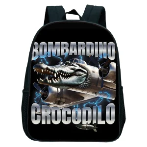 Sac à dos enfant animaux Bookbag crocodile style dessin animé pratique écolière garçons filles maternelle poussettes accessoires
